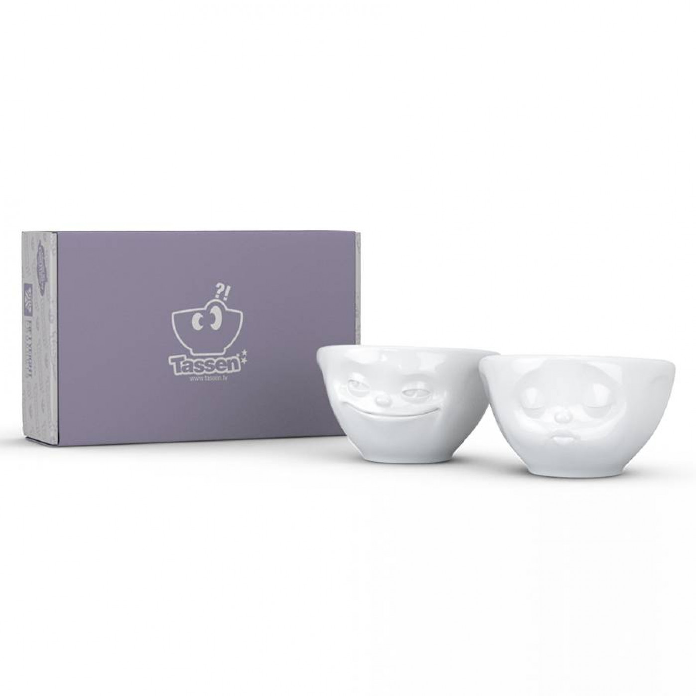 Набор фарфоровых чаш Funny Faces Laughing and Winking 200 мл.