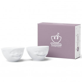 Набор фарфоровых чаш Funny Faces Laughing and Winking-2