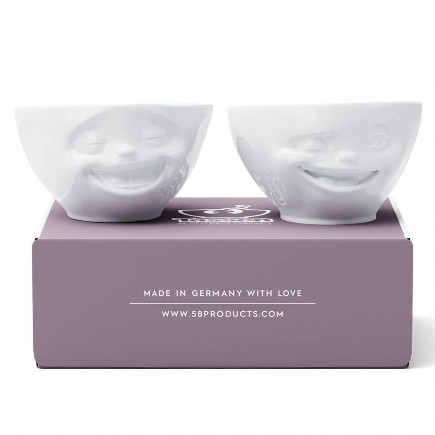 Набор фарфоровых чаш Funny Faces Laughing and Winking 200 мл.