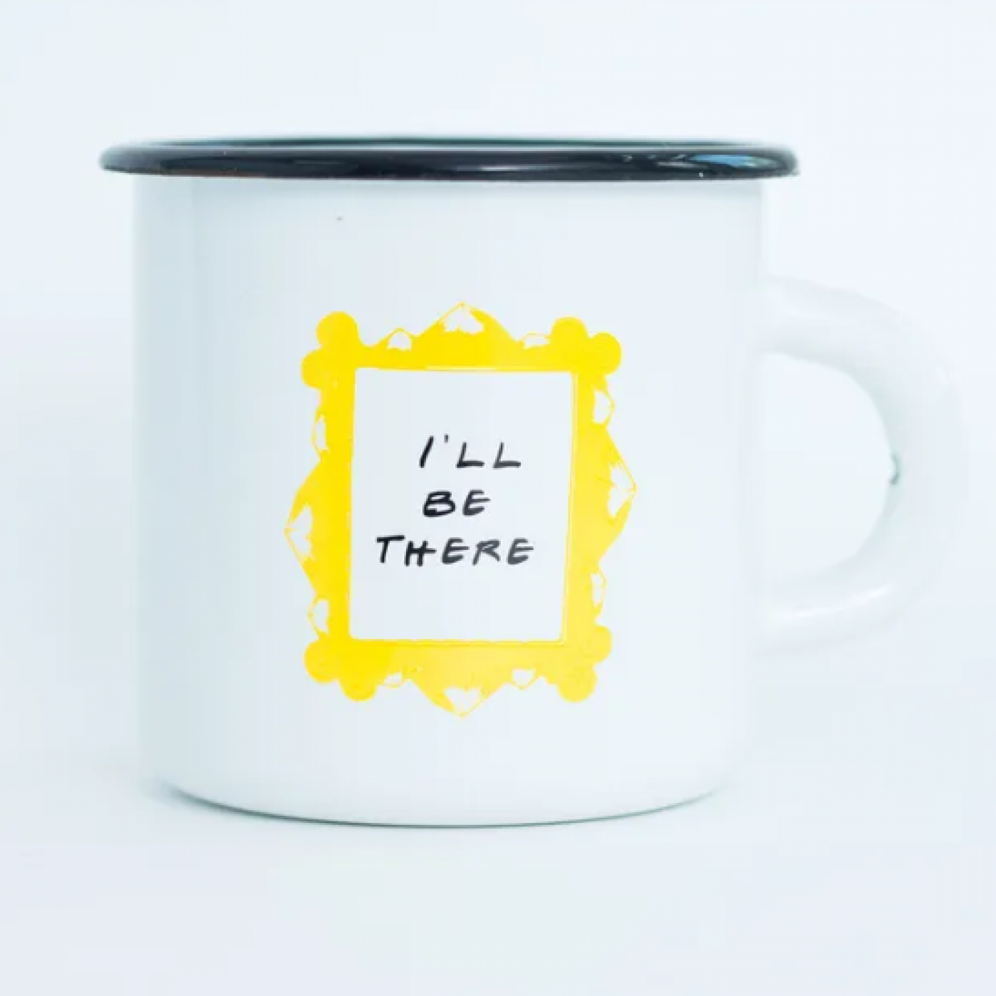 Эмалированная кружка в стиле сериала "Друзья" Mountains Are Calling