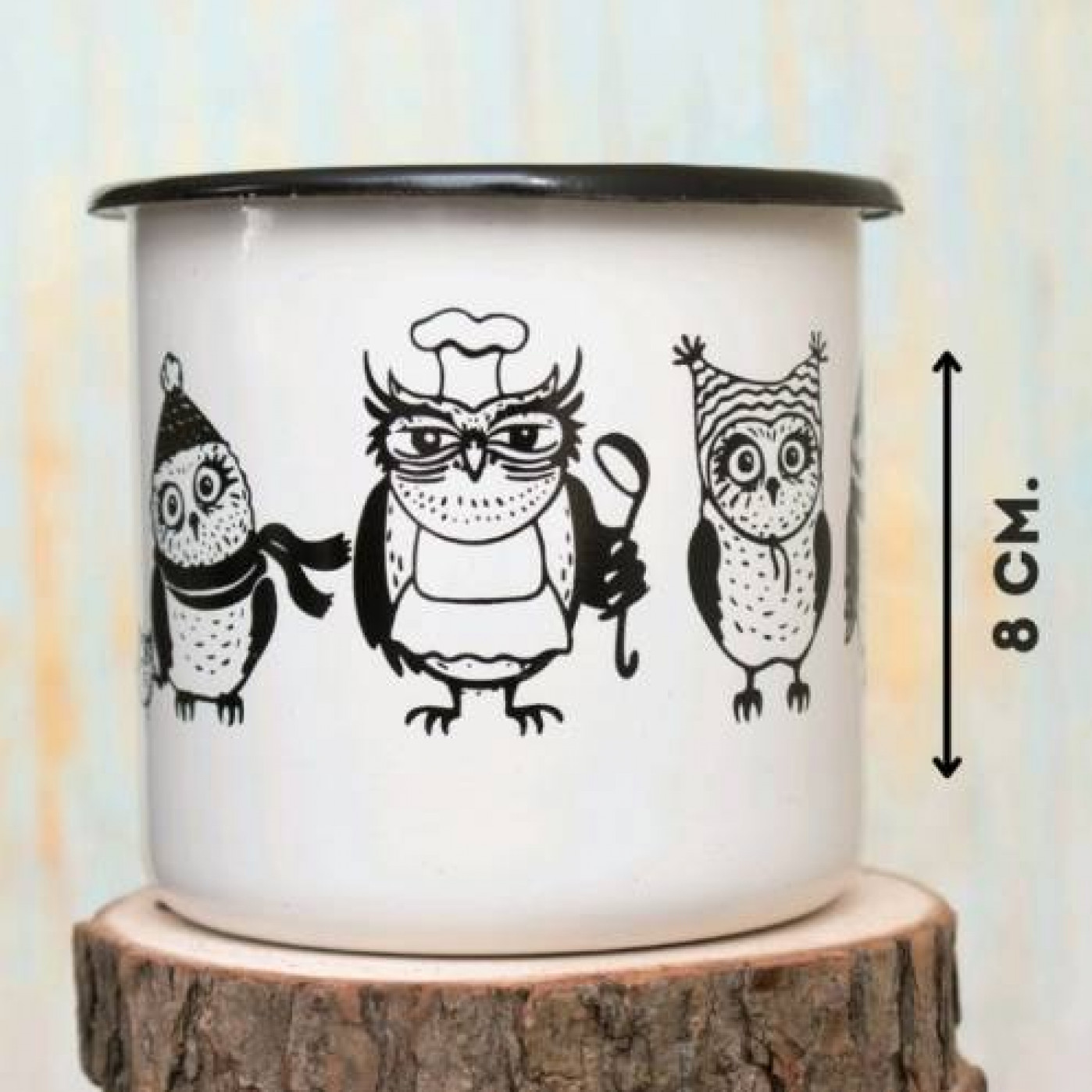 Эмалированная кружка Совы