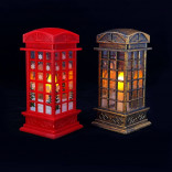 Новогодняя электронная свеча Телефонная будка (разные дизайны)