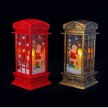 Новогодняя электронная свеча Телефонная будка (разные дизайны)