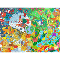 Гигантская раскраска Времена года 120 х 84 см.-2