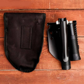 Стальная складная лопата в чехле 40 см. -2