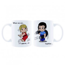 Парные кружки для влюбленных Love is...