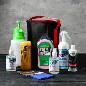 Подарочный набор для ухода и мойки авто Grand Caratt 8 в 1