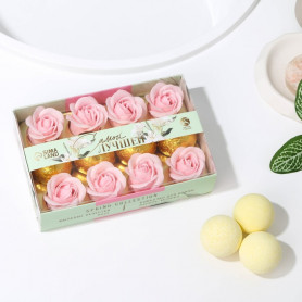 Подарочный набор Самой лучшей мыльные розы и бомбочки для ванны
