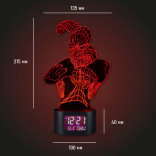 3D Ночник с будильником Человек-паук