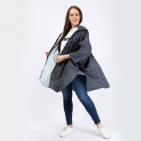 Дождевик пончо на молнии Графика-2