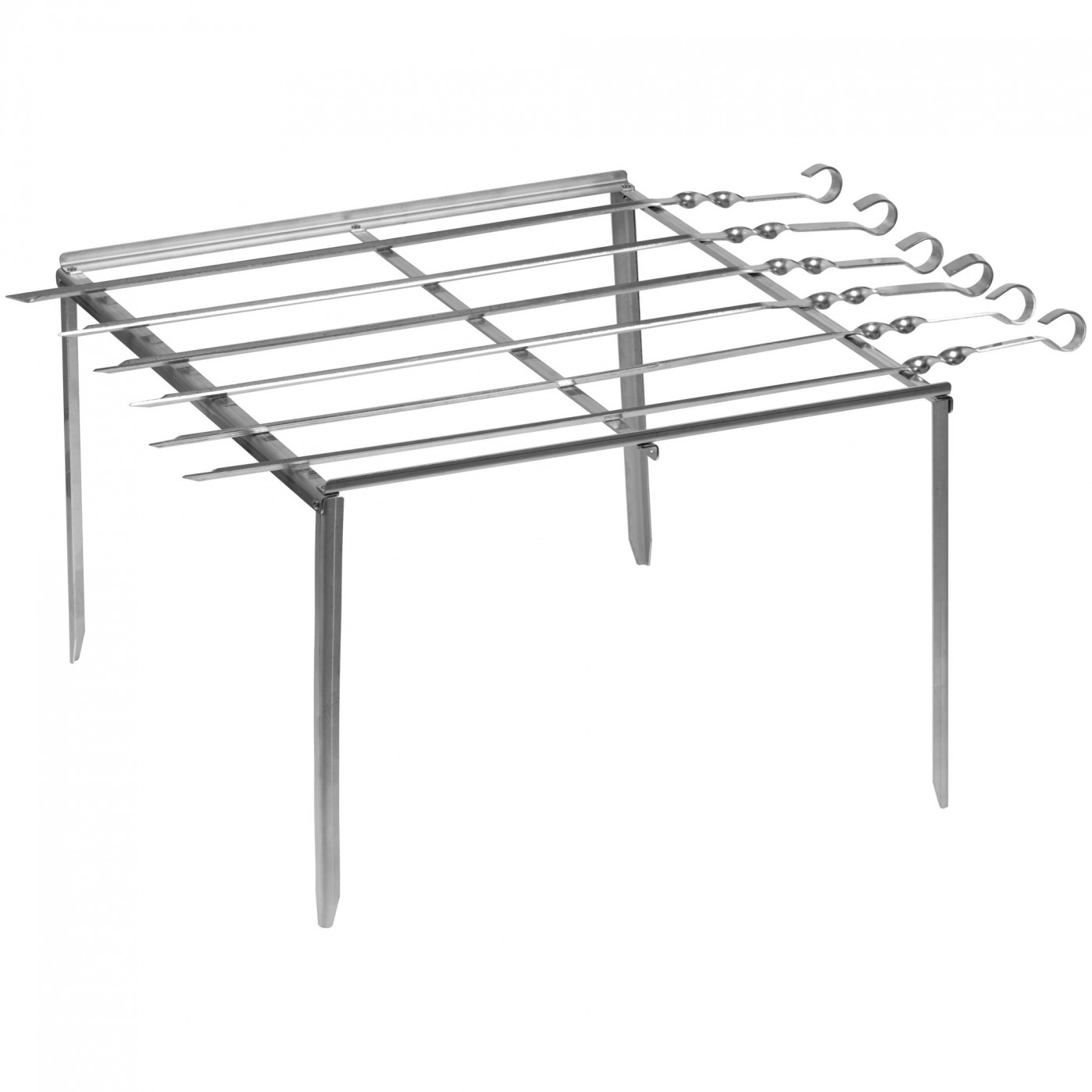 Компактный шашлычный набор Hillbilly мангал и 6 шампуров