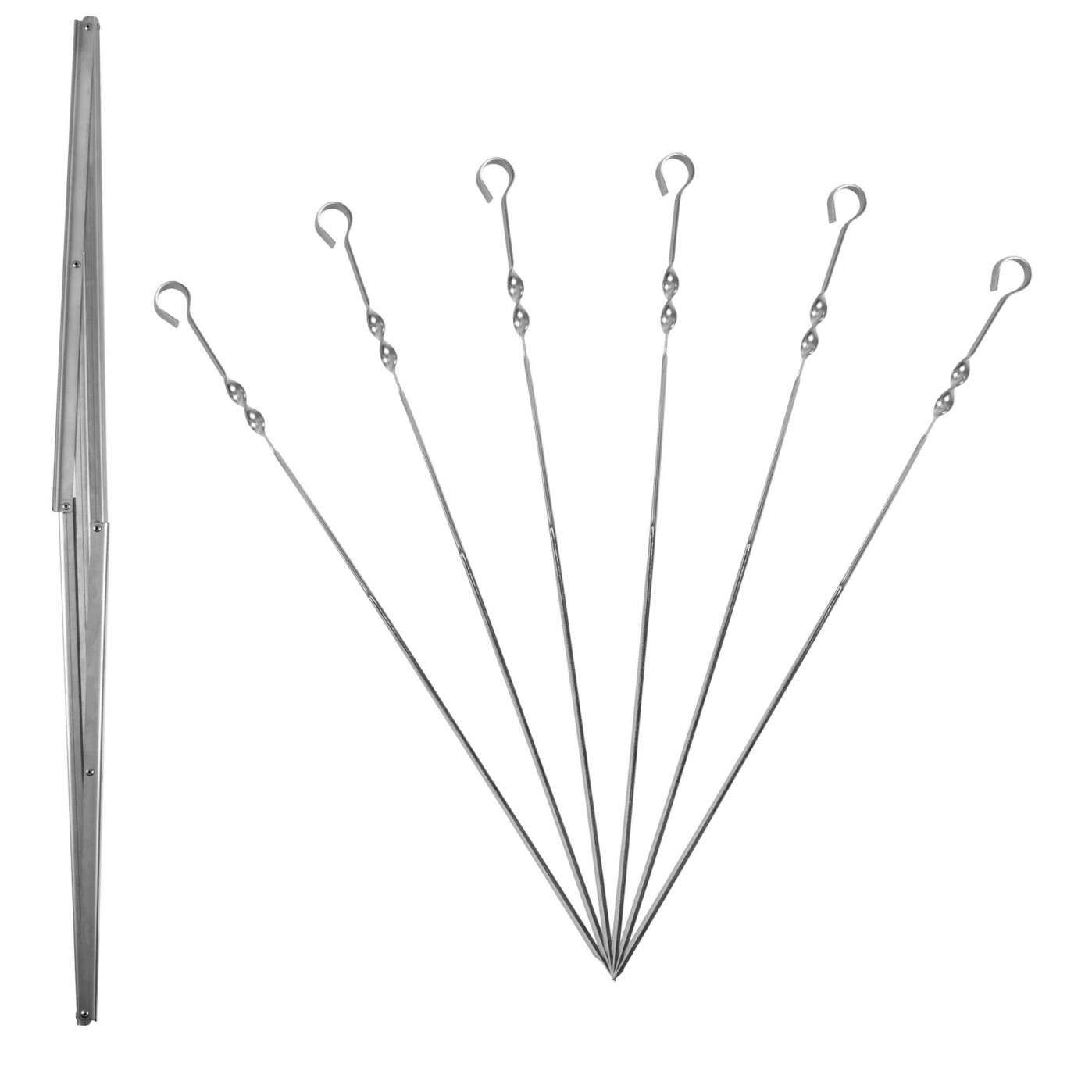 Компактный шашлычный набор Hillbilly мангал и 6 шампуров