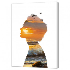 Картина на холсте Закат 50 х 70 см.