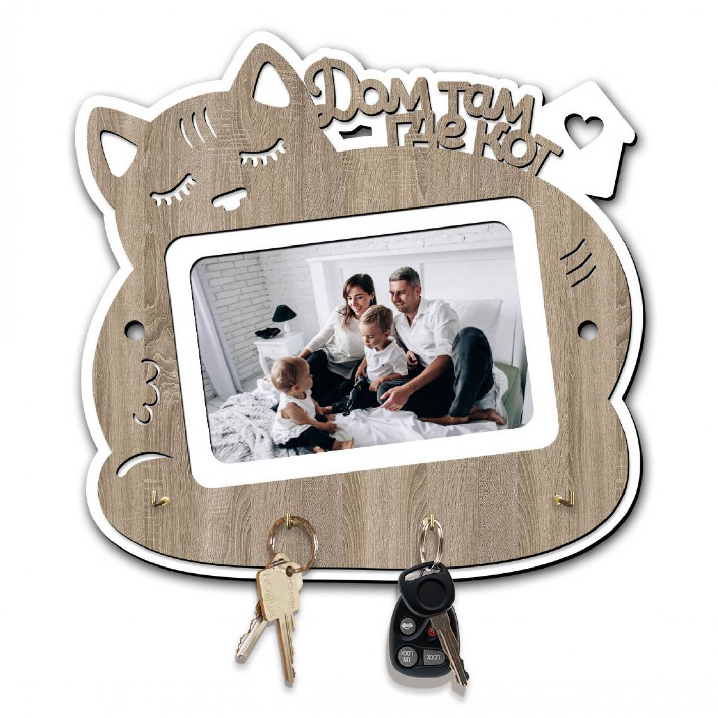 Деревянная ключница (разные дизайны)