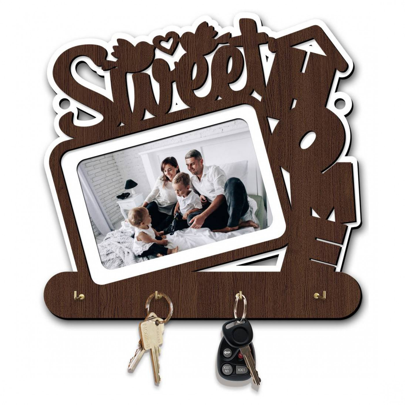 Деревянная ключница (разные дизайны)