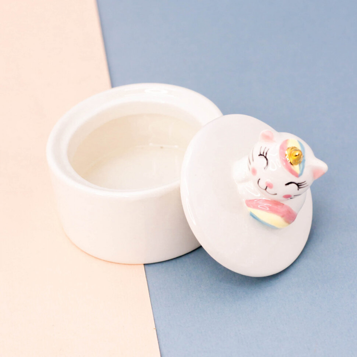 Керамическая шкатулка для украшений I Am Caticorn Керамическая шкатулка для украшений I Am Caticorn