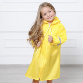 Дождевик плащ детский на молнии (разные цвета)