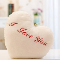 Светящаяся подушка I Love You белый-2