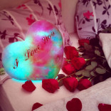 Светящаяся подушка I Love You RGB