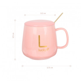 Подарочный набор Lucky кружка с подставкой для подогрева (разные цвета)-2