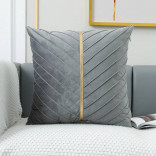 Декоративная подушка Gold Stripe (разные цвета) 45 х 45 см.
