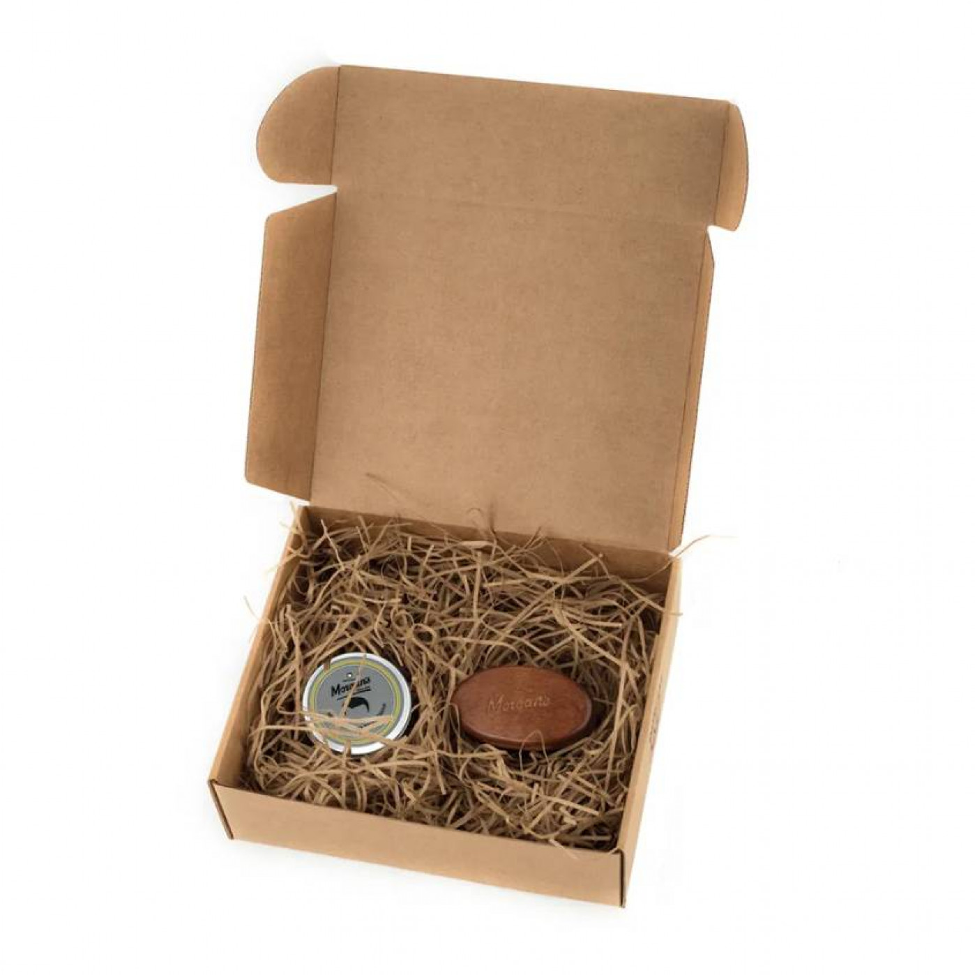 Подарочный набор для ухода за бородой и усами Morgans крем и щетка