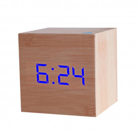 Деревянные часы Eco Clock Cube-2