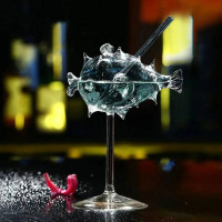 Бокал с трубочкой Морской Еж-2