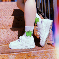 Носки белые Лягух