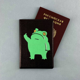 Обложка на паспорт Лягух