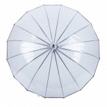 Полуавтоматический прозрачный зонт-трость