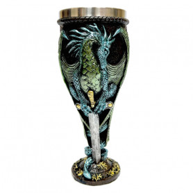 Бокал на ножке Дракон с мечом