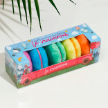 Подарочный набор бомбочек для ванны Le Macarons 5 шт. Подарочный набор бомбочек для ванны Le Macarons 5 шт.