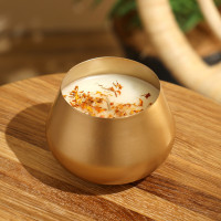 Свеча ароматическая в стальной чаше Marigold-2