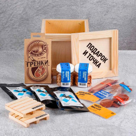 Подарочный набор закусок к пенному Снэки BOX