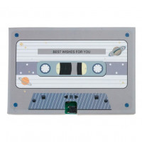 Аудио открытка Кассета Best Wishes For You серая