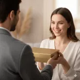 Премиум подарочная коробка на магните цвета Золото металлик 