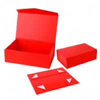 Премиум подарочная коробка на магните (красная)