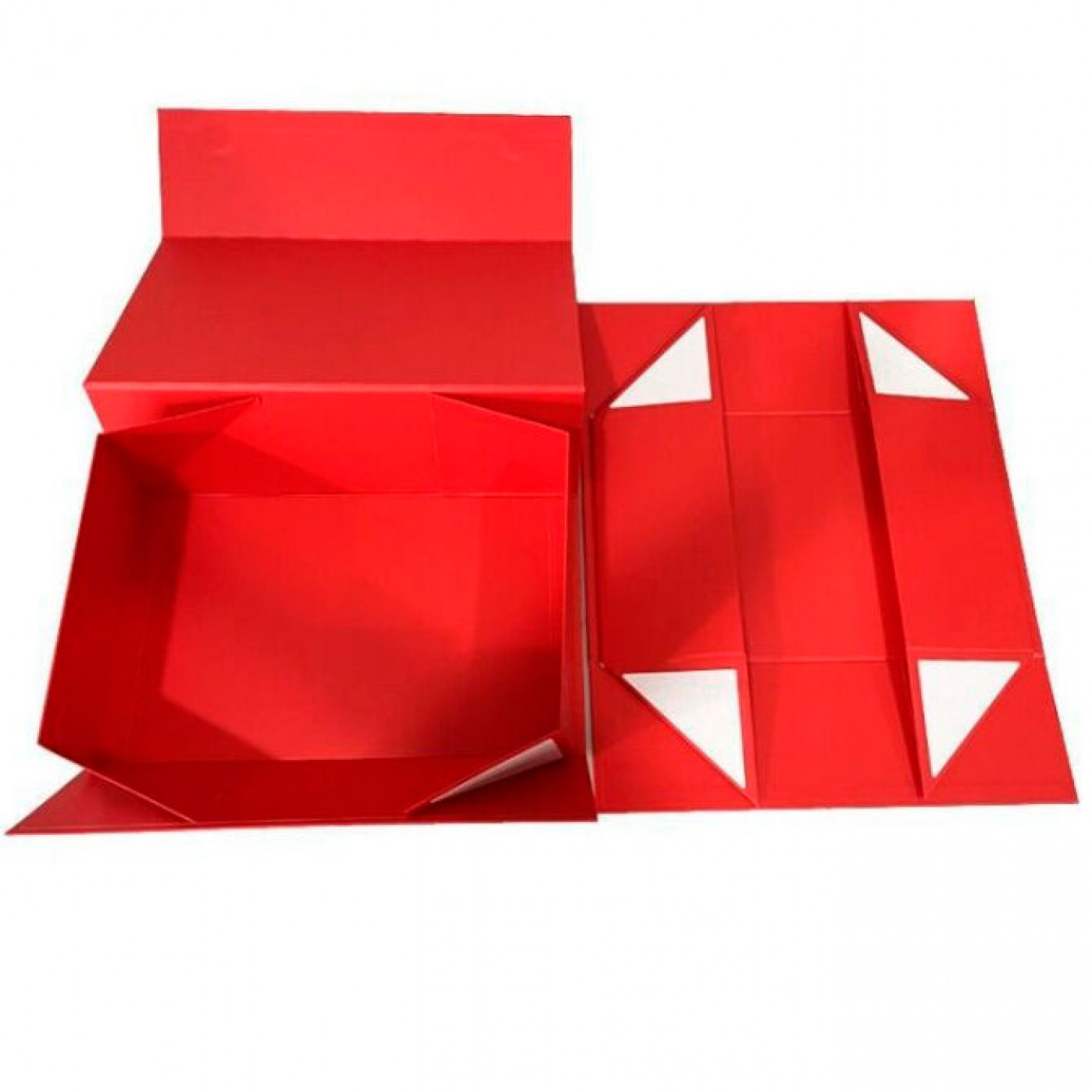 Подарочная коробка премиум качества на магните - цвет красный