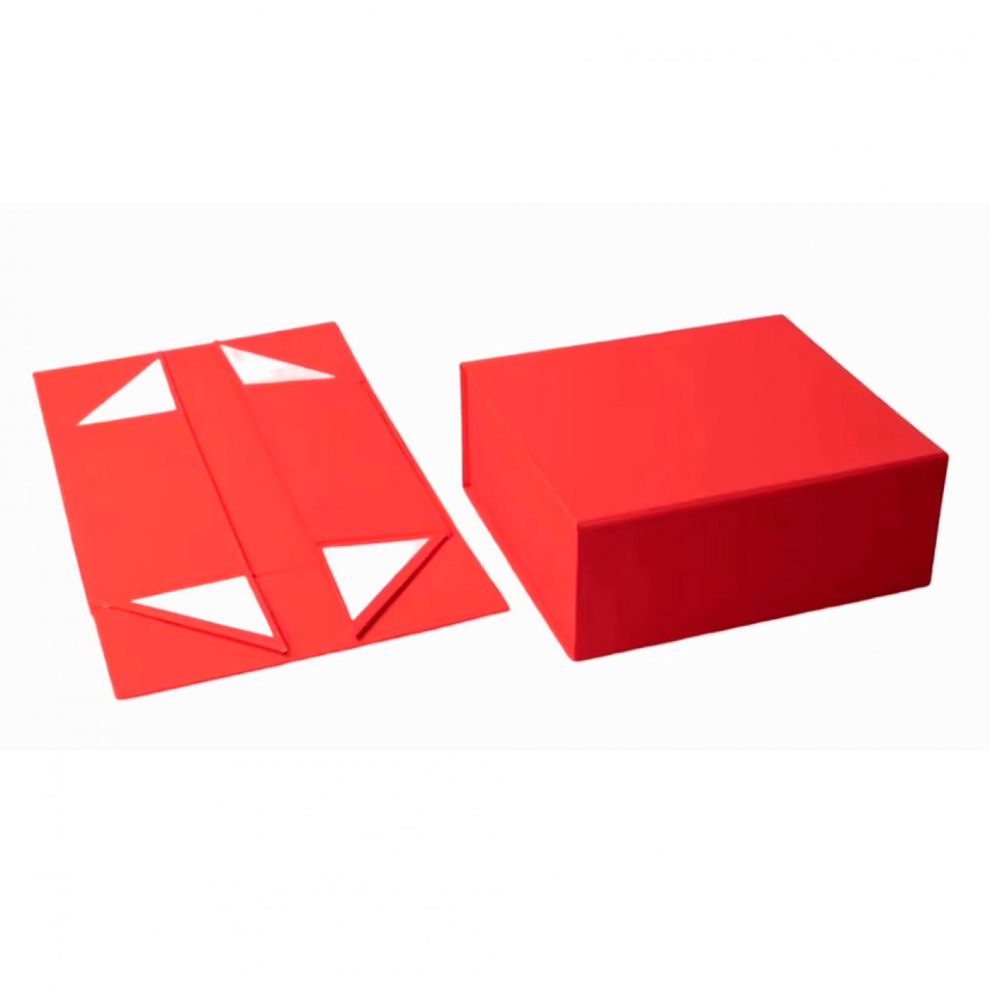 Подарочная коробка премиум качества на магните - цвет красный
