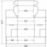Гофрокороб 22 х 16,5 х 10 см.