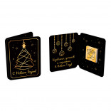 Шоколадная мини открытка С Новым годом