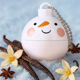 Новогодний бальзам для губ Снеговик с ароматом ванили-2