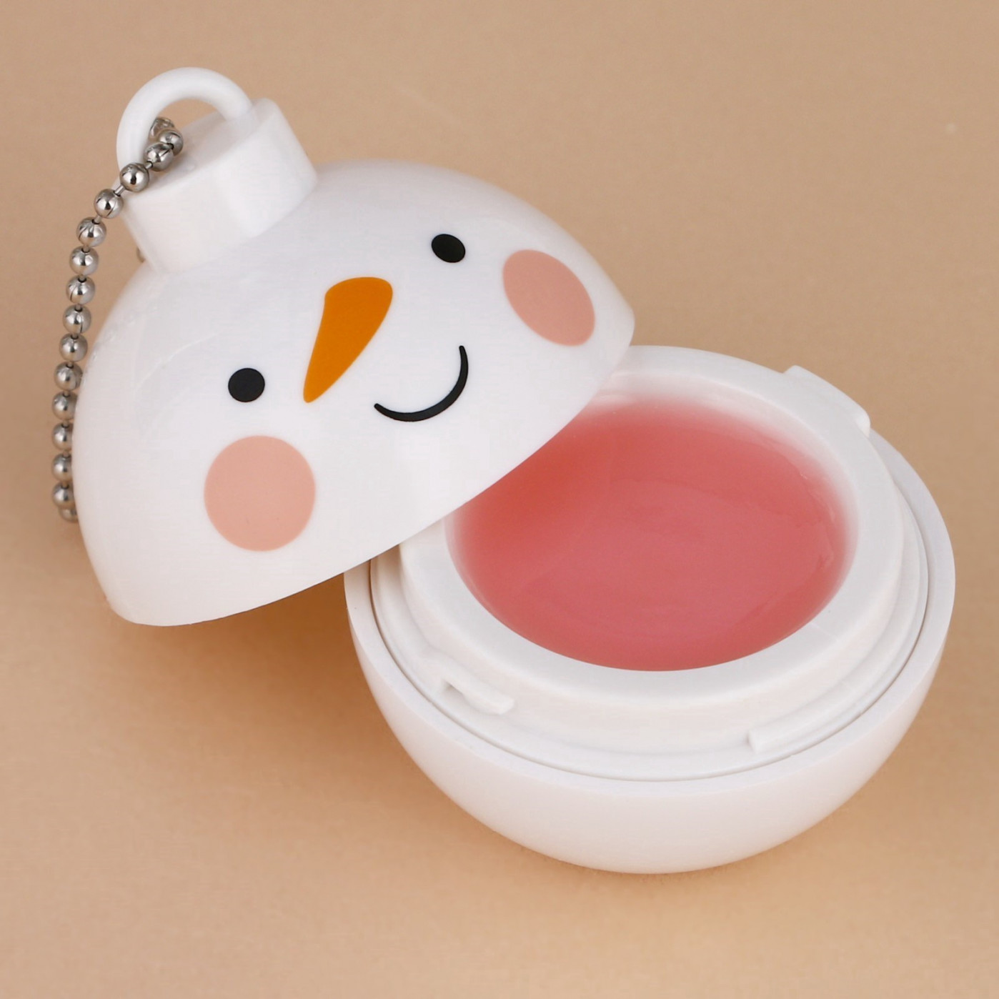 Новогодний бальзам для губ Снеговик с ароматом ванили