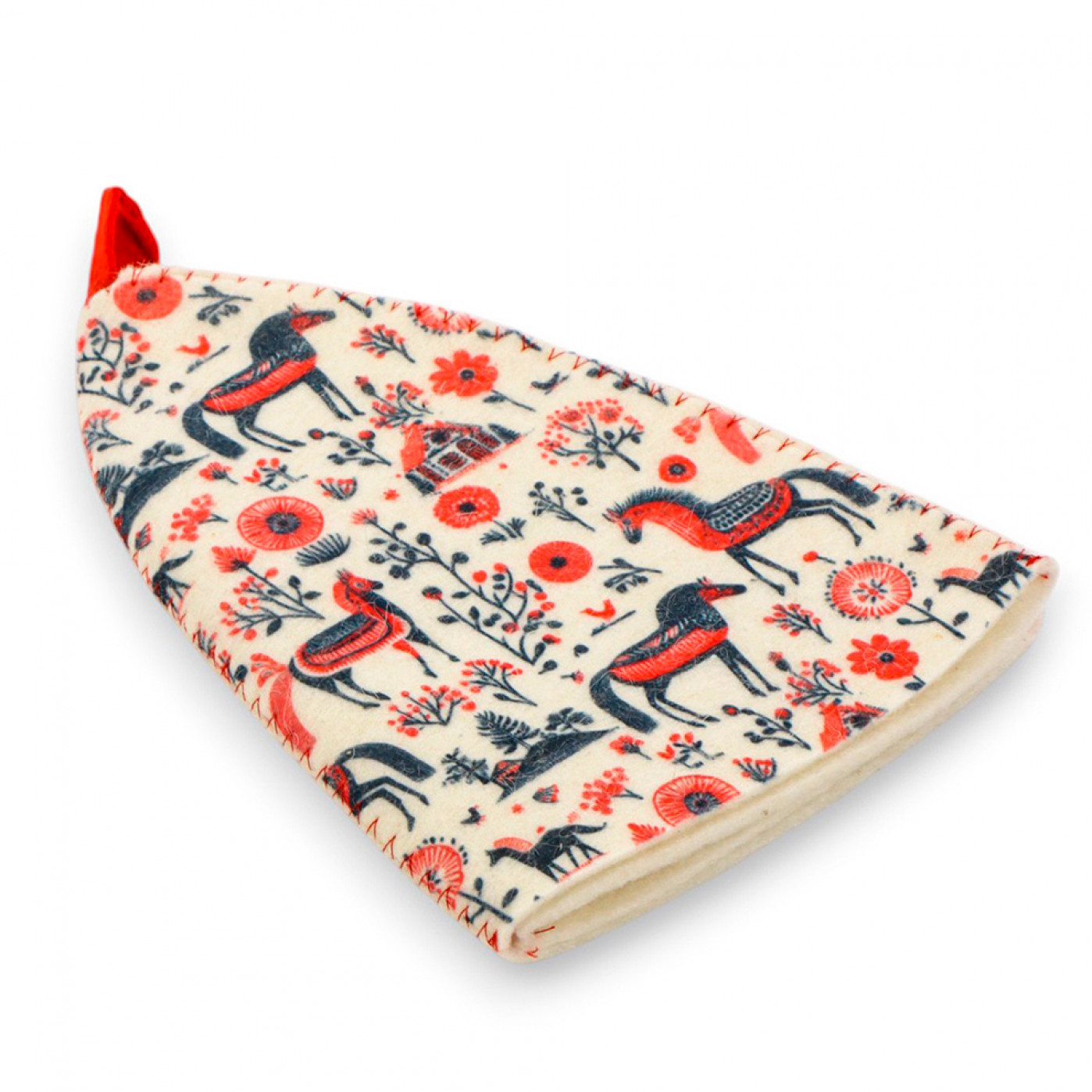 Шапка для бани и сауны Мезенские кони