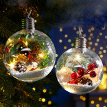 Елочный шар с подсветкой Ягоды 10 см.
