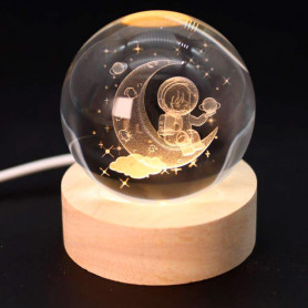 Светильник Хрустальный шар Астронавт-2