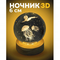 Светильник Хрустальный шар Медузы