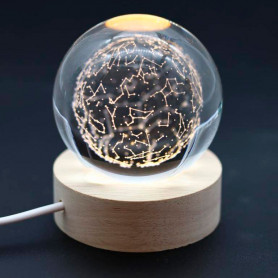 Светильник Хрустальный шар Созвездия-2