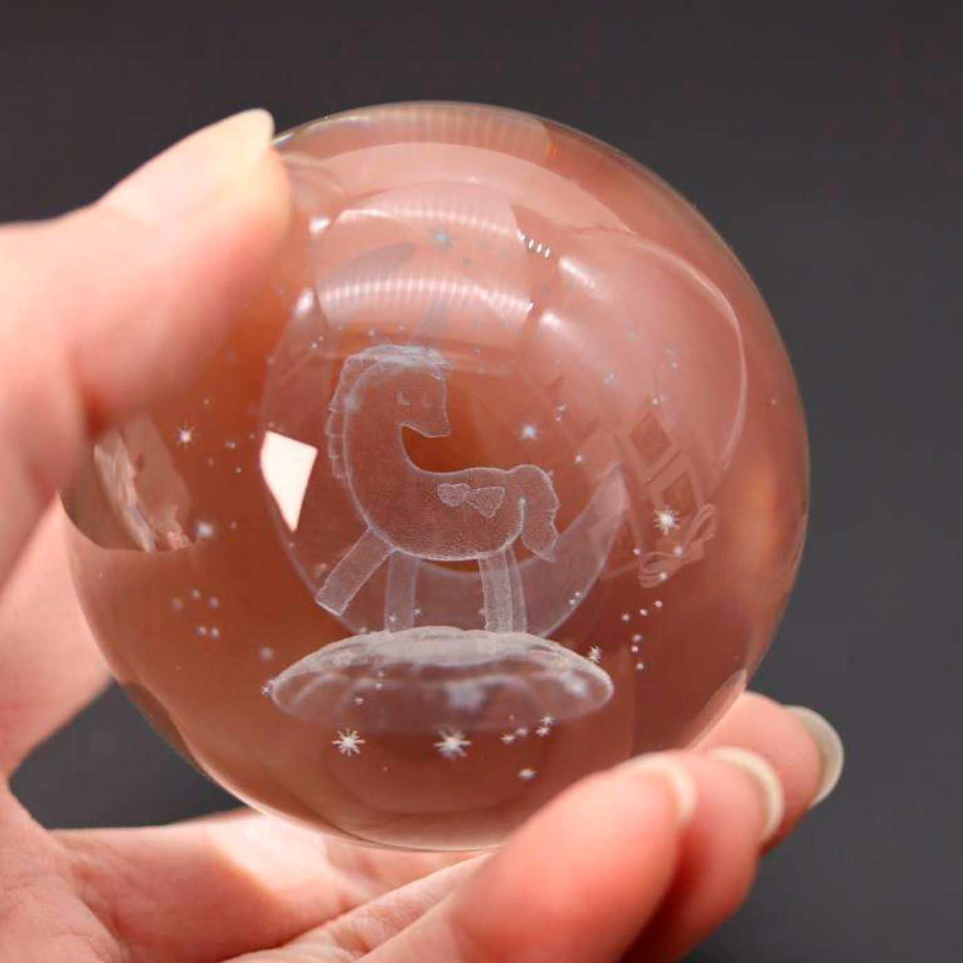 Светильник Хрустальный шар Единорог